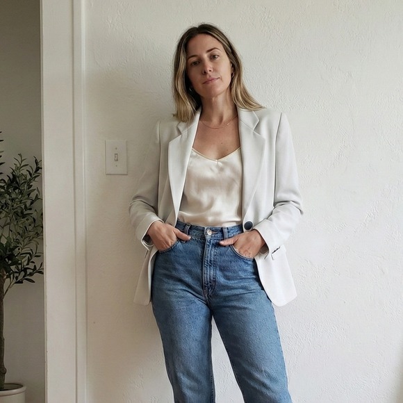 Giorgio Armani Jackets & Blazers - Giorgio Armani Cream White Blazer